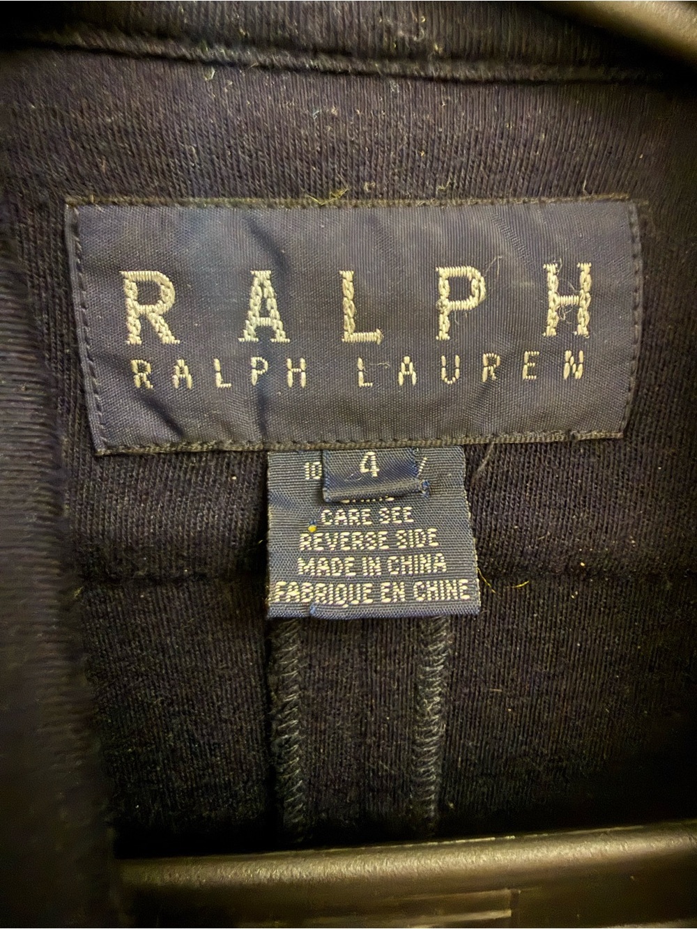 Ralph Lauren Classic Vintage Y2K Navy 100% Wool Shirt Dress Midi Size 4 - Picture 5 of 5